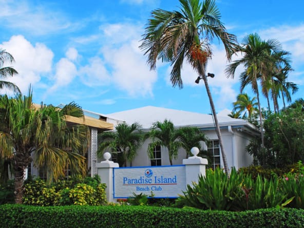 Entrance To Paradise Island beach Club