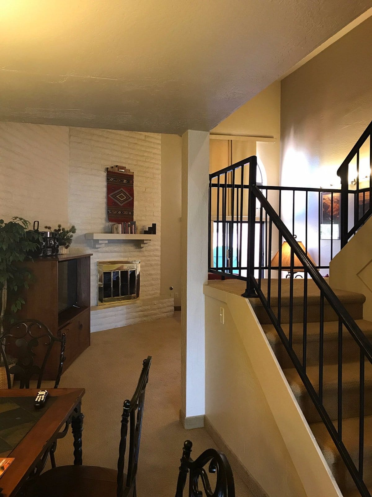 Villas Of Sedona living room stairs