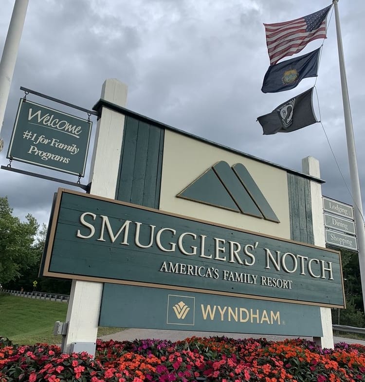 Wyndham Vacation Club Smugglers Notch sign